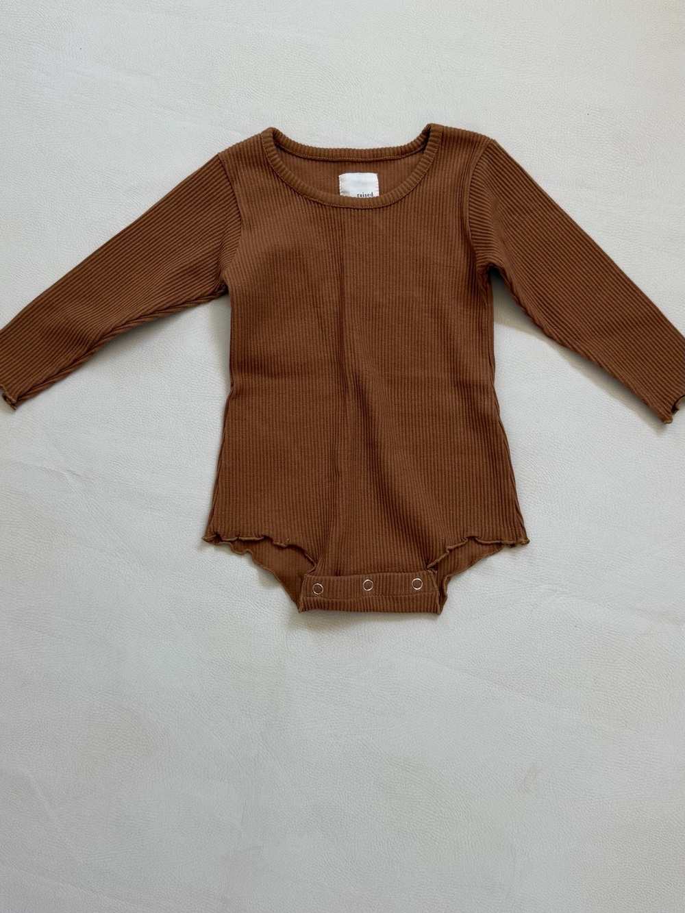 Raised by Water Ribbed Long-Sleeve Bodysuit 2T NWT